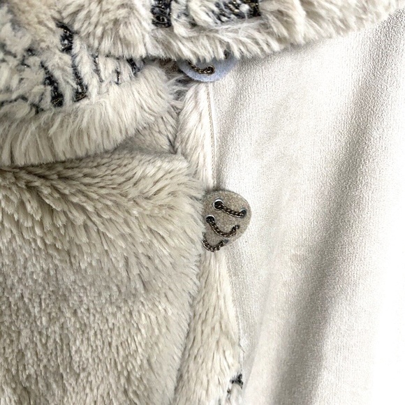 Elisa Cavaletti Daniela Dallavalle teddy jacket sz S beige Made in Italy - Picture 11 of 14